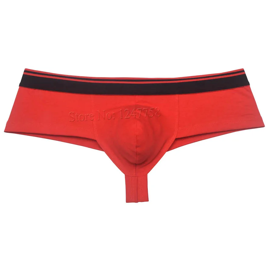 Men's Cotton Cheeky 1/2 Rear Coverage Trunks Brazilain Bikini Pants Hipster Sports Boxer Briefs Bokserki | Мужская одежда