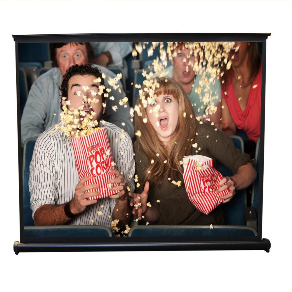 40 &quotдюймовый 4:3 портативный мобильный проекционный экран подставка легкий