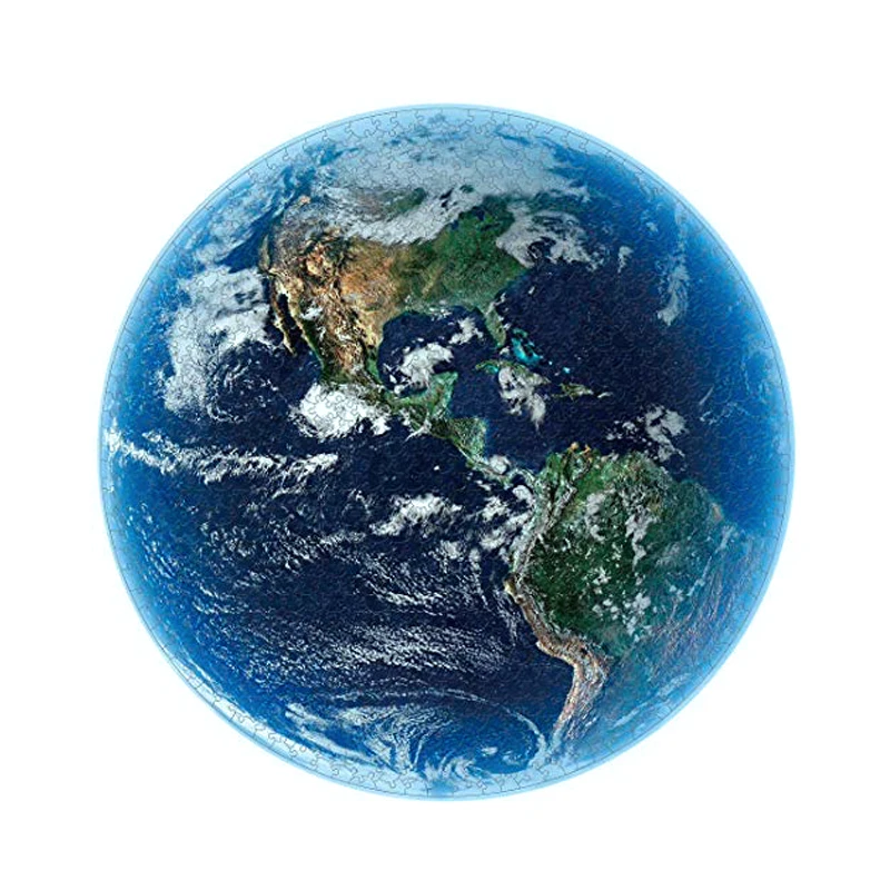 

Round Puzzle 1000 Pieces Rainbow Earth Moon Board Game Toys Puzzles Challenge Adult Kids Puzzle Educational Reduce Stress Toy