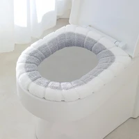 universal bathroom warm soft toilet seat lid cover mat pad cushion home decor