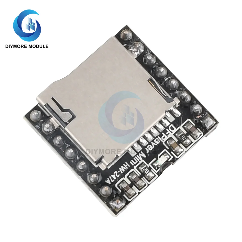 DFPlayer MP3 DF Player Module Sup port ing TF-карта U-Disk IO/последовательный порт/AD музыкальный плеер