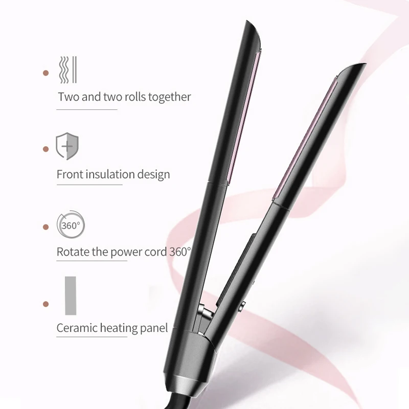 Профессиональный Выпрямитель для волос щипцы завивки с турмалиновым