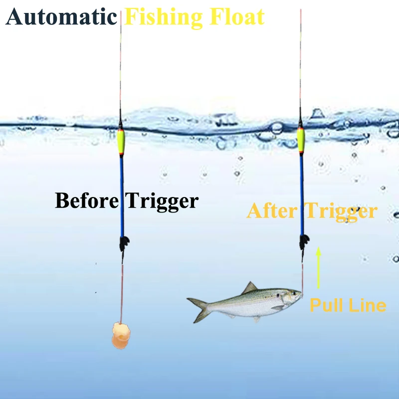Умный поплавок для рыбалки рыболовный спусковой крючок Автоматическая