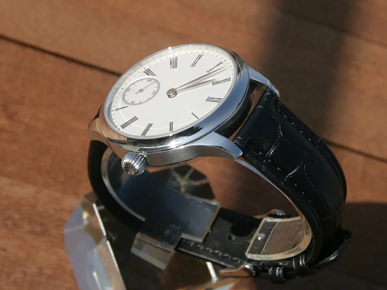 44 мм без логотипа белый Римский циферблат Азиатский 6498 17 драгоценностей