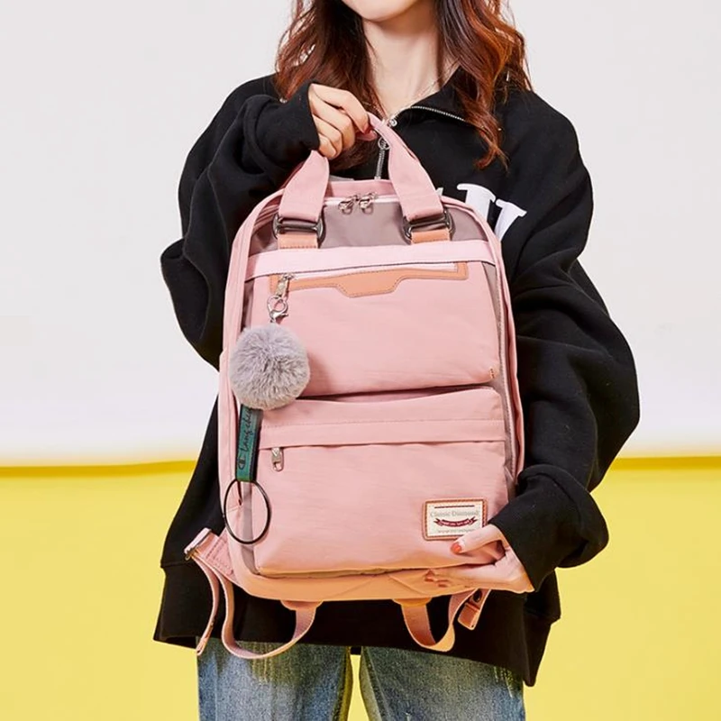 Новинка 2020 японский и корейский модный простой водонепроницаемый рюкзак из