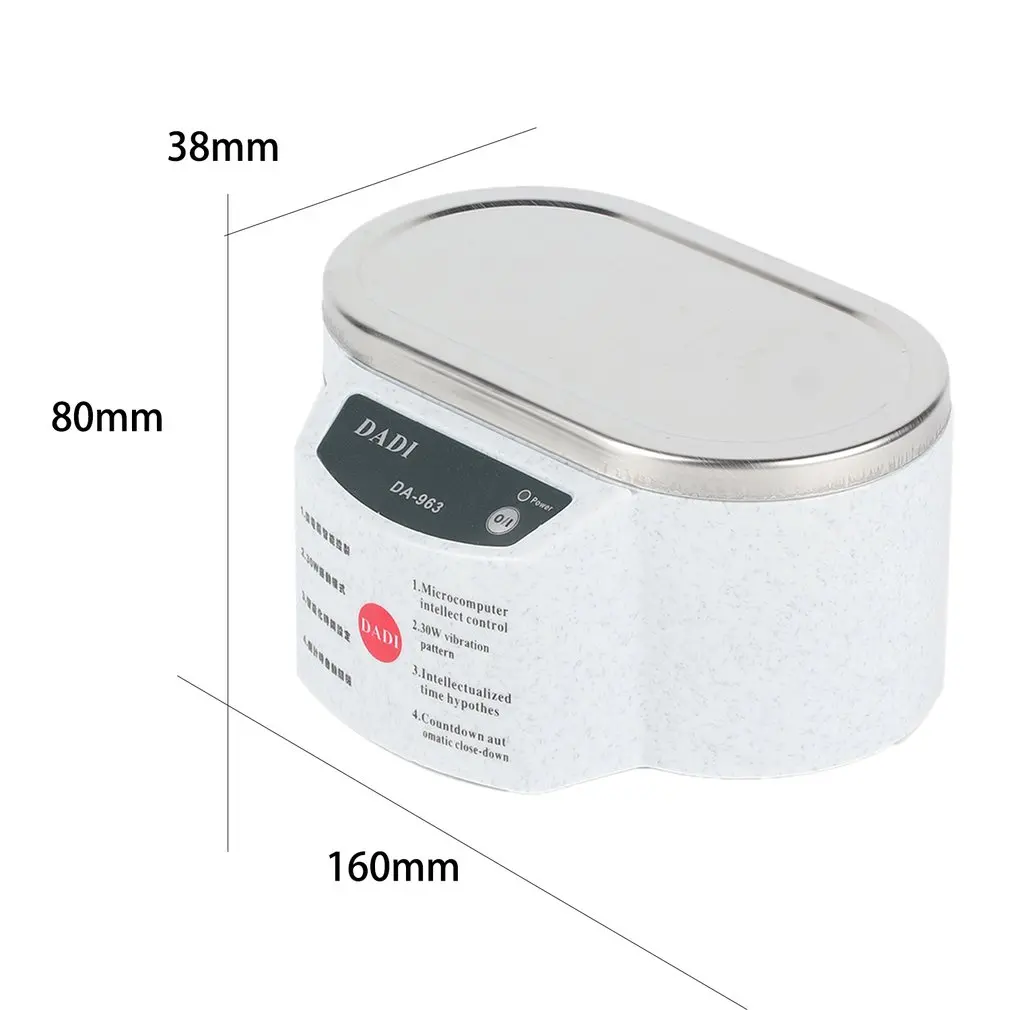 

30W 50W Mini Ultrasonic Cleaner Bath For Cleaning Necklace Glasses Board 963 EU PLUG