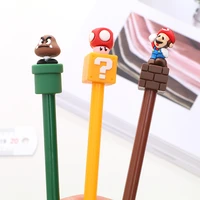 3 lovely cartoon soft rubber black neutral pens 0 5mm office carbon water based pens