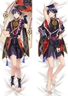 Чехол с подушкой Game Genshin Impact Dakimakura Scaramouche, косплей, обнимающее тело, мультяшный костюм, аксессуары