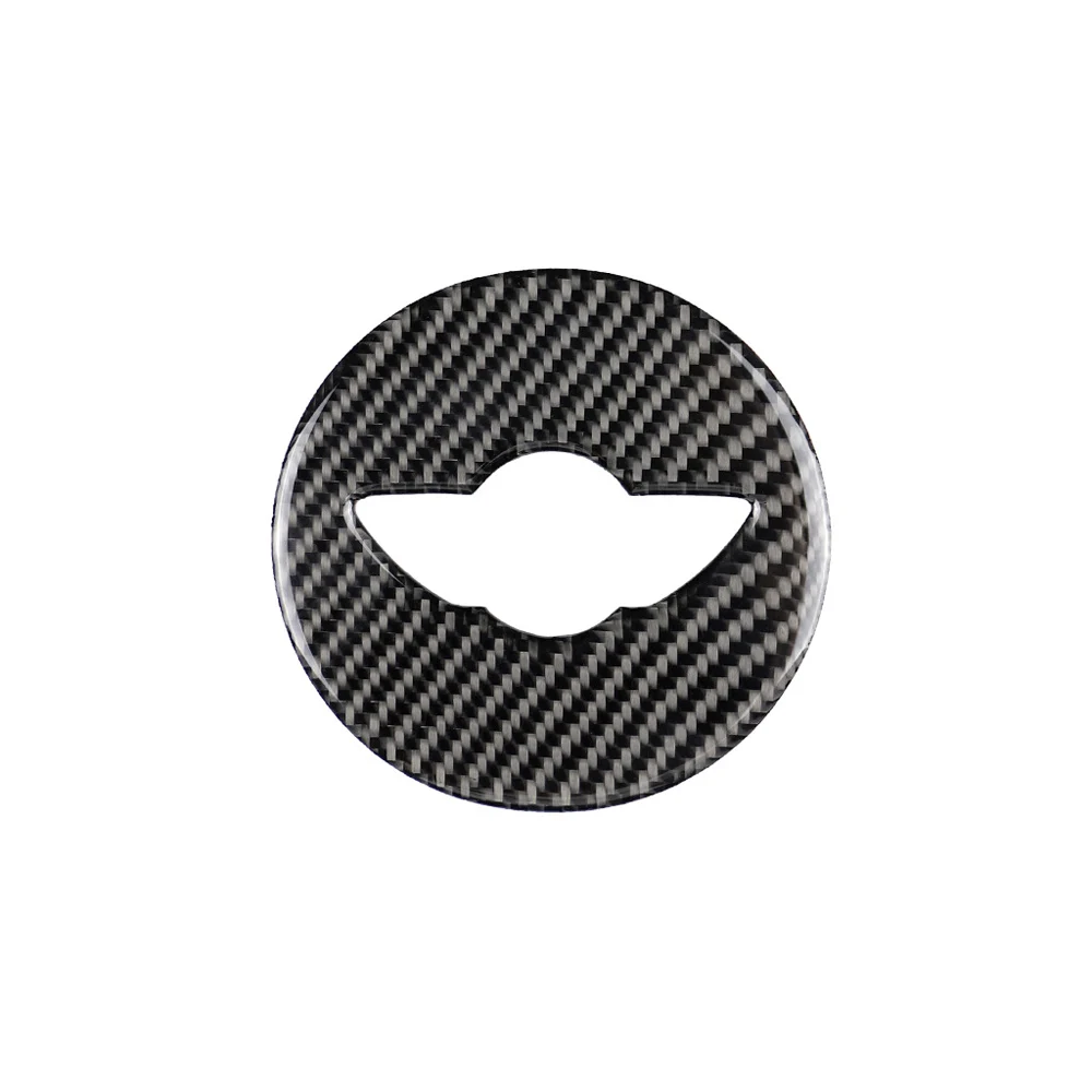 Tefanball Carbon Fiber Car Steering Wheel Stickers Cover Trim For Mini Cooper R55 R56 Countryman R60 Paceman R61 Car Accessories - Название цвета: B 01