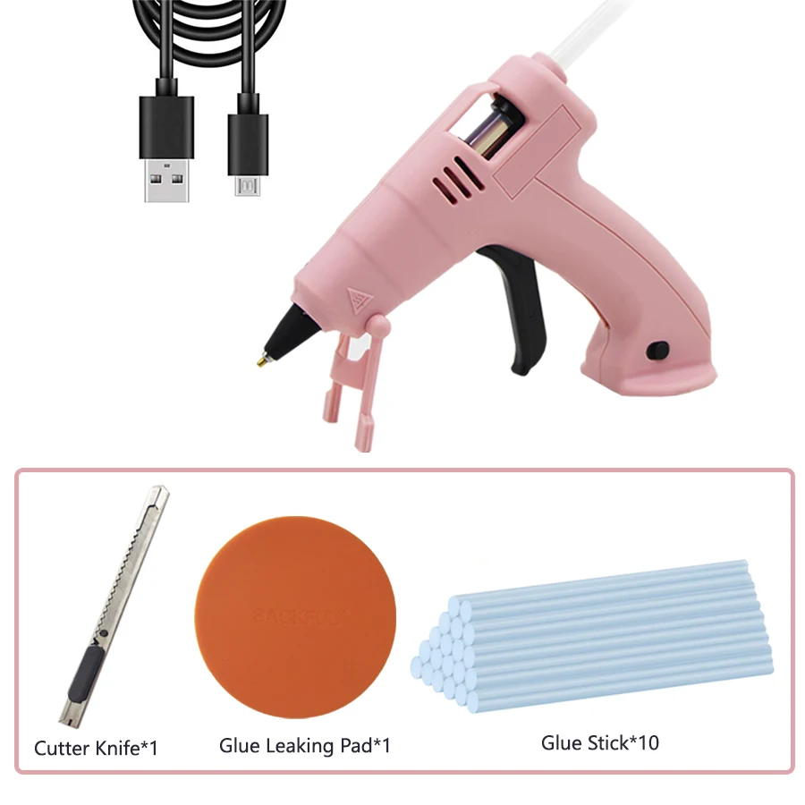 

CN 3.6V Cordless Hot Melt Glue Gun 2000mAh Li-ion Wireless Glue-Gun Child Hand Craft With Glue Sticks Home Outdoor Power Tool