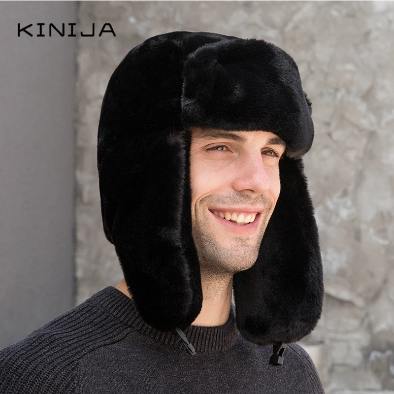 Зимняя шапка Lei Feng из искусственного меха плюс бархатные теплые наушники уличная