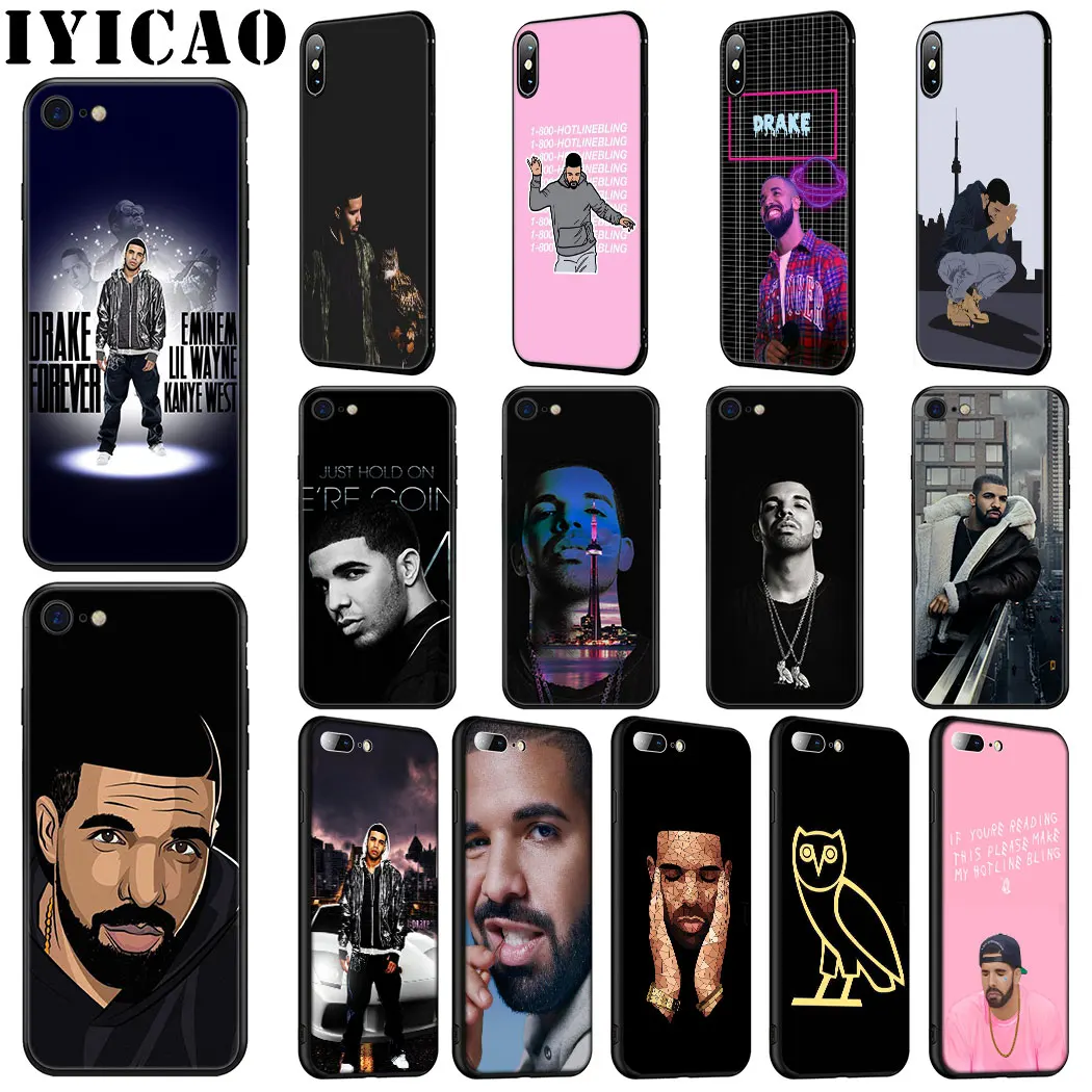 Мягкий чехол из ТПУ для iPhone 12 Pro Max Mini с изображением рэпера Дрейка|Бамперы| |