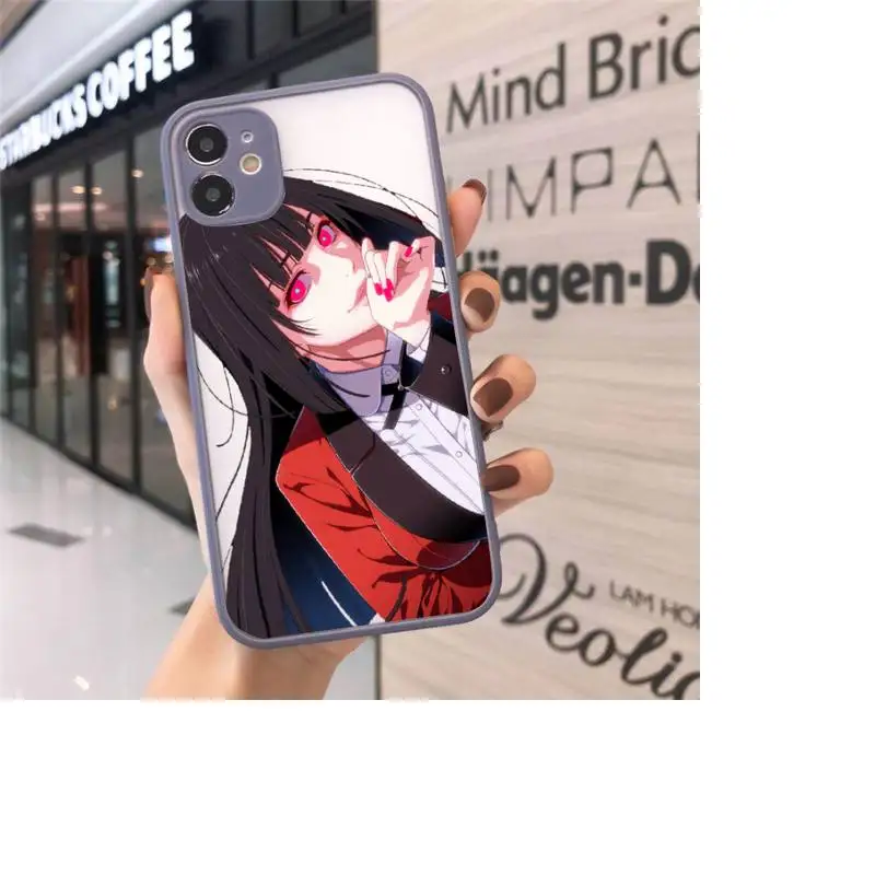 

Crazy Excitement Manga Kakegurui Phone Cases matte transparent For iphone 7 8 11 12 plus mini x xs xr pro max cover