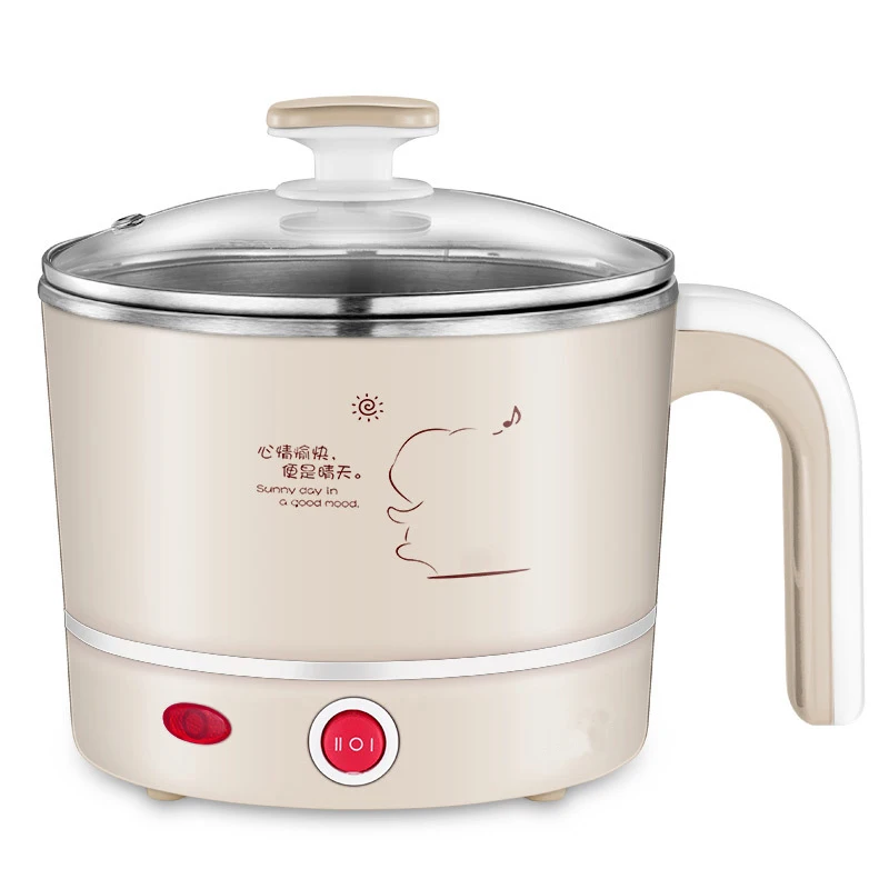 Mini Electric Food Steamers Pans Multifunctional Small Hot Pots Heating Cup 1L for Steamer /Boiled /Cooking | Бытовая техника