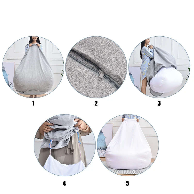 Внутренняя подкладка для диванов Lazy BeanBag больших мешков набивные