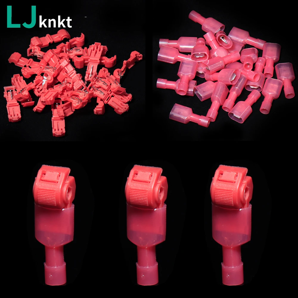 

100pcs Quick Electrical Cable Connector Snap Splice Lock Wire Terminal Crimp Wire Connector Waterproof Electric Connectors