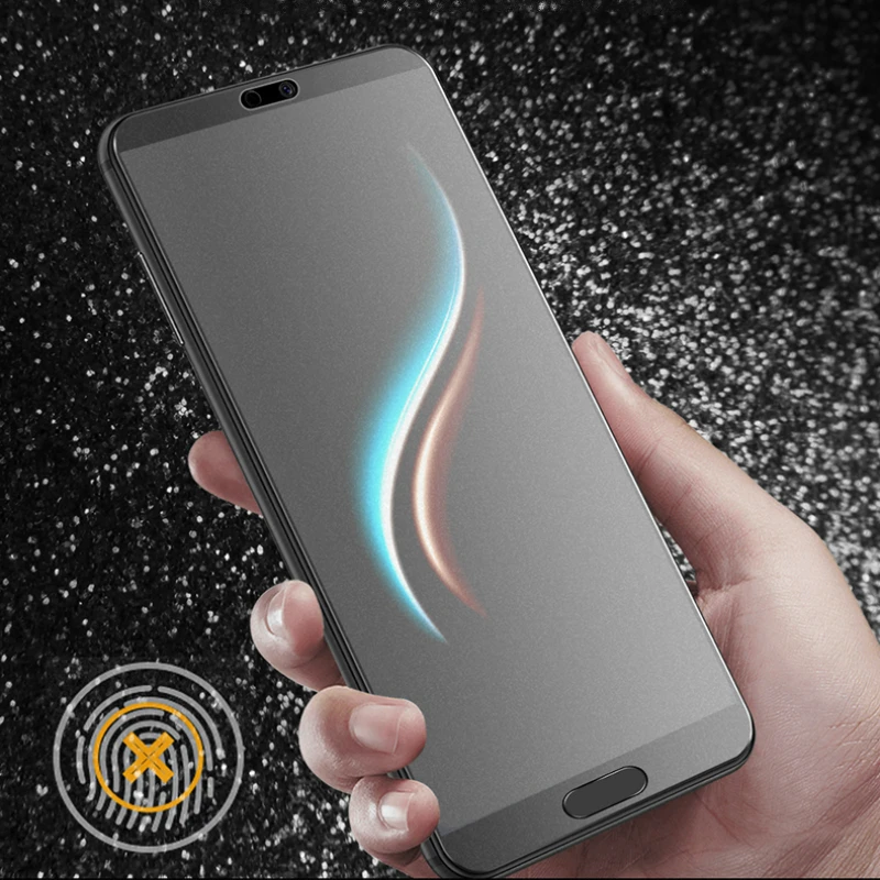 

JGKK For Huawei P20 Pro Lite Anti Fingerprints Matte Frosted Tempered Glass for Huawei P20 Anti Blue Light Ray Screen Protector