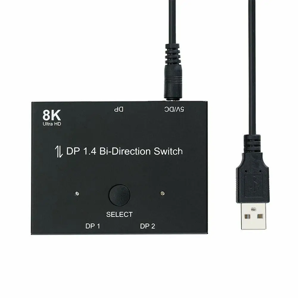 Внешний выключатель 8K DP 1 в 2 для HDTV графической карты компьютера | Компьютеры и