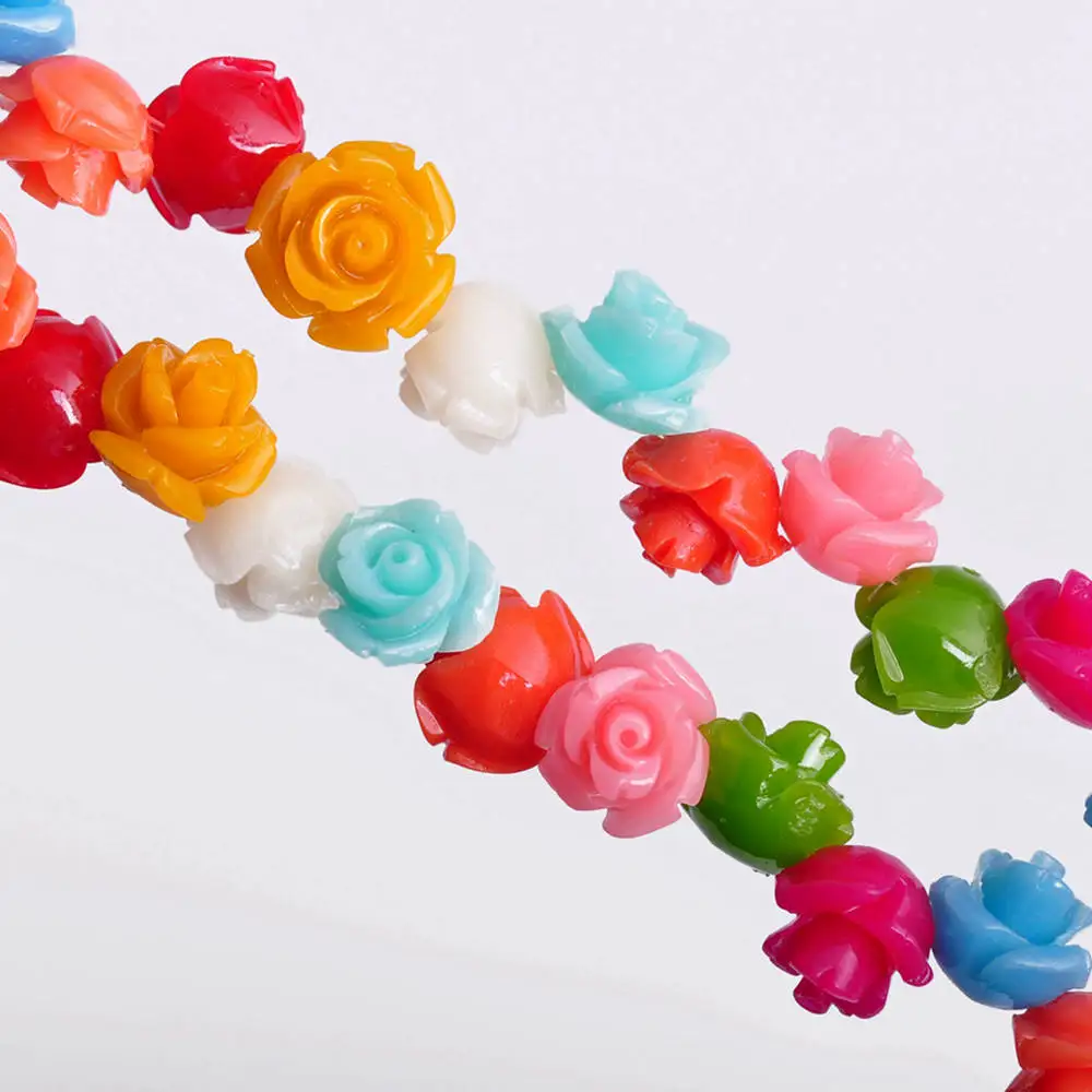 Бусины-разделители из искусственного коралла 8 мм 30 шт. | Украшения и аксессуары