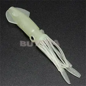 Large Luminous Squid Soft Fish Baits 105mm Silicone Sea Fishing Lure Fake Lures Pesca Tackle Set Hot Sale | Спорт и развлечения
