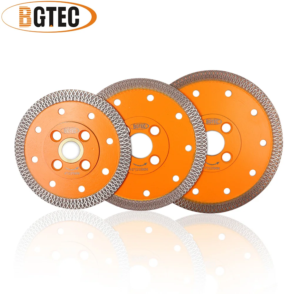 

BGTEC 1pc Dia 4"/ 4.5"/5" Diamond sintered Cutting Disc X Mesh turbo Saw Blade 105mm 115mm 125mm Circular saw blade