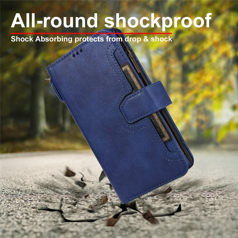 

Zipper Wallet Leather Case For Samsung Galaxy A51 A71 A41 A31 A50 A70 E A30 S A40 A20 A10 A7 A8 2018 Flip Card Phone Bags Cover