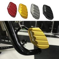 with logo xmax300 2014 2020 side stand enlarger support pads protector for yamaha xmax300 250 125 foot kickstand extension plate