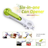 2021 best cans opener 1pc multifunctional 6 in 1 bottle can jar opener beer wine soda can openers cooking unbolt tools durable