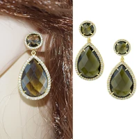 trendy water drop aaa cubic zircon cz crystal earrings for women vintage romantic party earrings jewelry brinco feminino gift