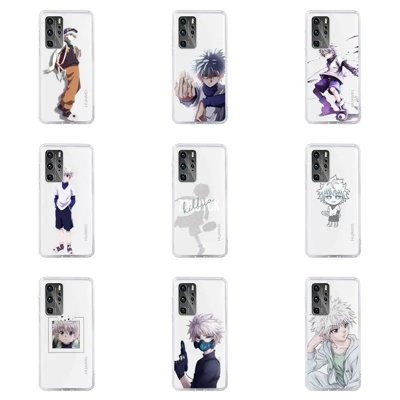 

Hunter X Hunter Killua Zaoldyeck Phone Case For Huawei P40 P30 P20 Mate Honor 10i 30 20 i 10 40 8x 9x Pro Lite Transparent