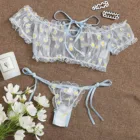 Сексуальный комплект с бюстгальтером, женское сексуальное чувственное нижнее белье с цветочной вышивкой, Сетчатое нижнее белье, Женский комплект, бесшовные бюстгальтеры, короткие комплекты, горячие эротические