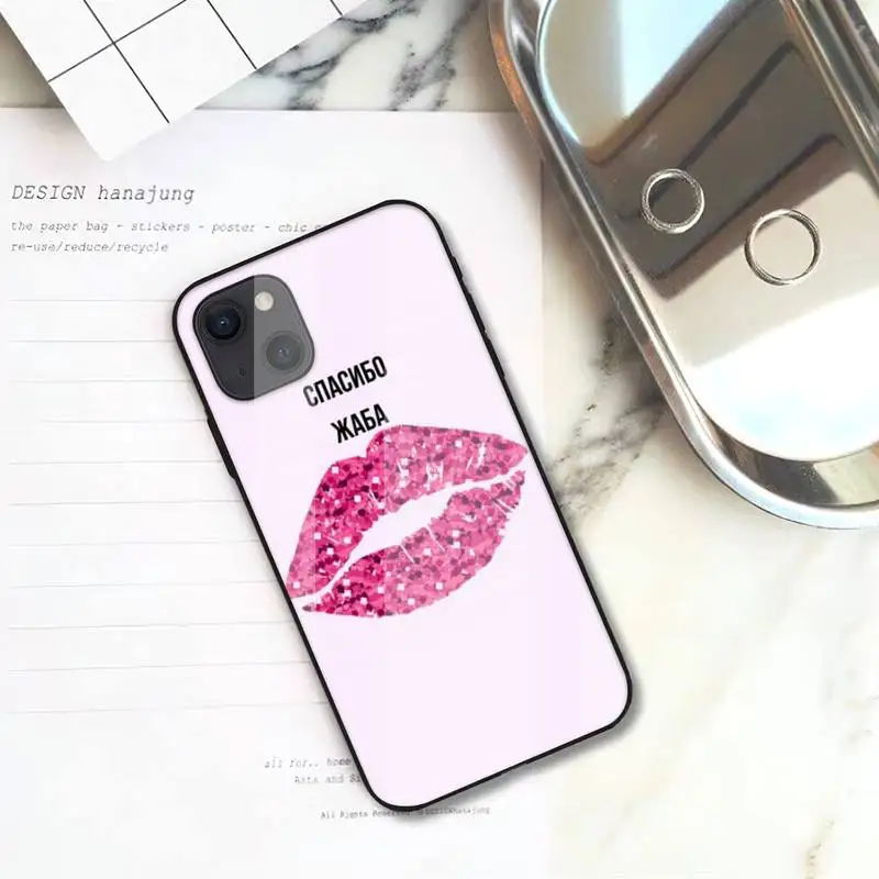 RUICHI красный Губы Поцелуй телефонный чехол для iPhone 12 Mini 11 Pro XS Max X XR 7 8 Plus стеклянный