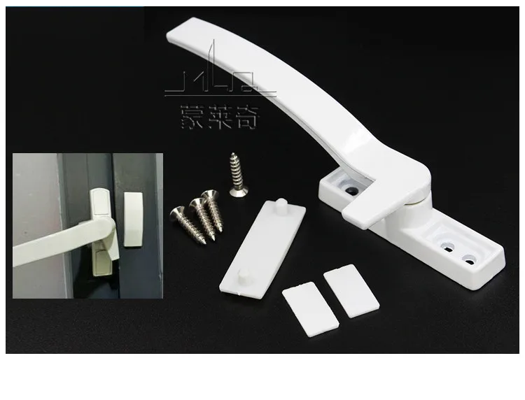 1 пара Белый Замена стекла окна ручной цинковый сплав оконная фурнитура Дверные