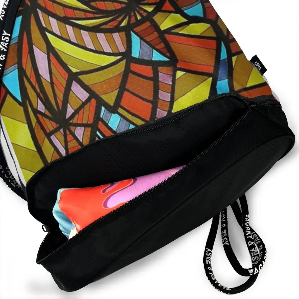 Бесшумный рюкзак с 3d-рисунком сумка на шнурке для занятий спортом путешествий