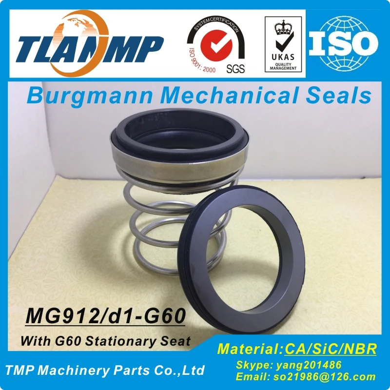 MG912/85-G60 ( MG912-85 ) TLANMP механические уплотнения Burgmann с G60 сиденьем (материал: SiC/Carbon/NBR)