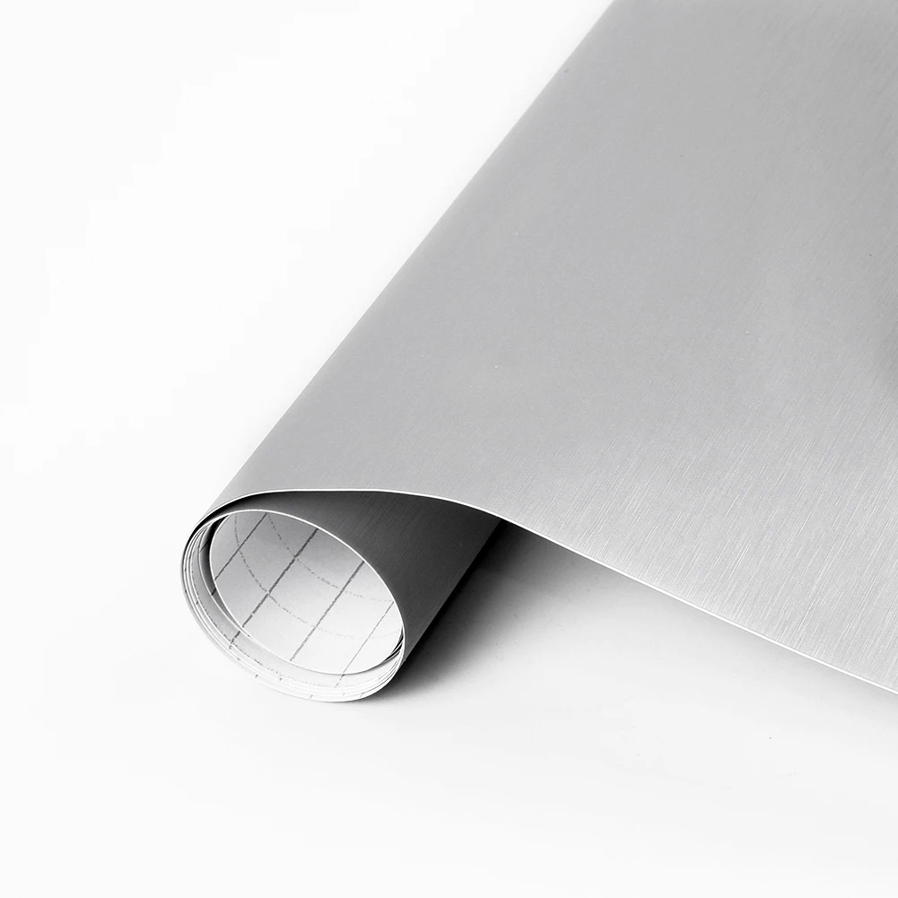 

31cm x 150cm Sticker Cover Car Protector Exterior Matte Steel Vinyl Wrap Silver