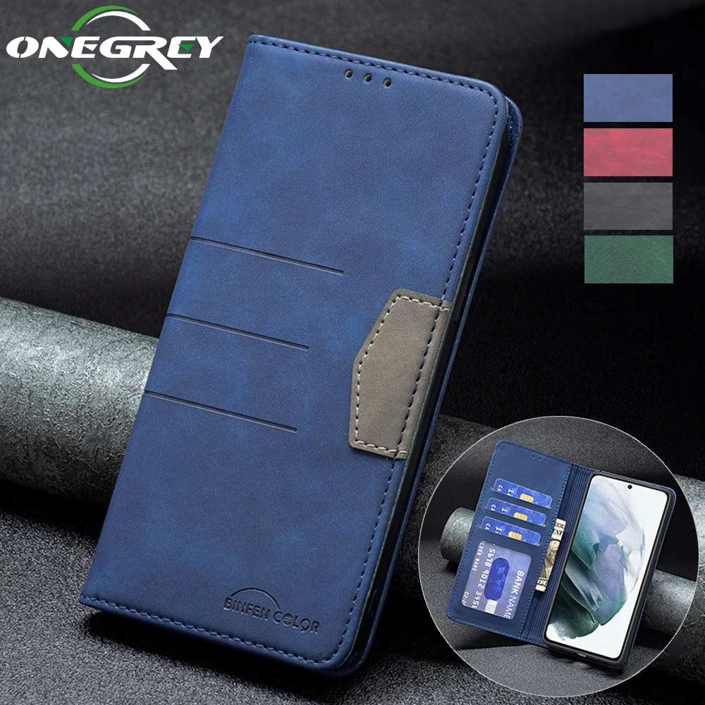 

Flip Wallet Leather Phone Bags Case For Samsung Galaxy S21 S20 FE Ultra Plus Luxury Card Slots Strong Magnetic Shockproof Cover