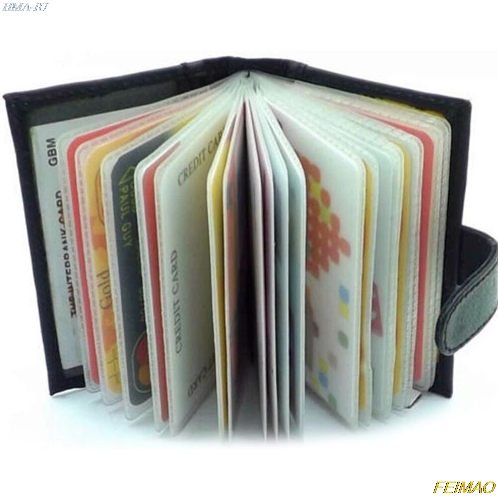 

Business Card Holder Women/Men ID/Credit Card Holder Card Wallet PU Leather Function Card Case