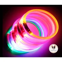 safety pet collar charging led dogs collar glowing light cuttable collar puppies cool dog supplies cat supplies products for dog