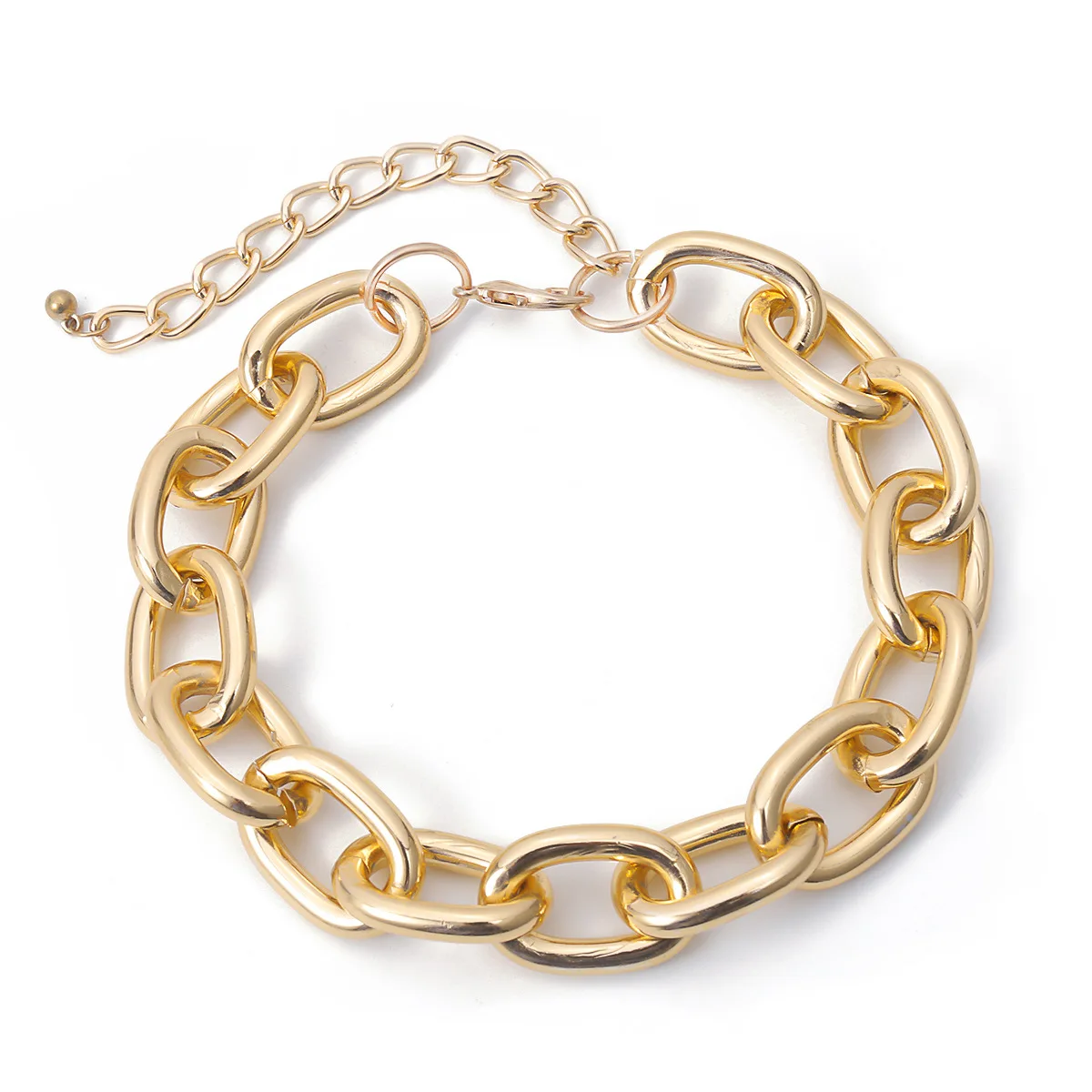

MDCross-Border Creative Ornament Simple Punk Exaggerated Personality Street Racket Cross Chain Aluminum Chain Necklace Female