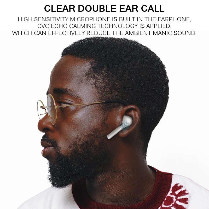 Беспроводные наушники TWS Bluetooth 5 0 с микрофоном и сенсорным управлением супер