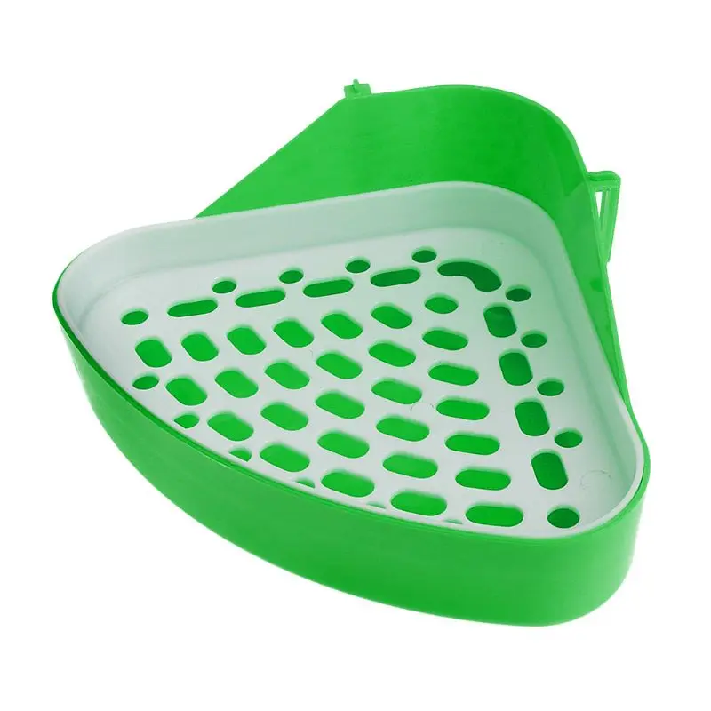 

Pet Rabbit Small Animal Pee Toilet Potty Bowl Corner Clean Litter Trays Hot