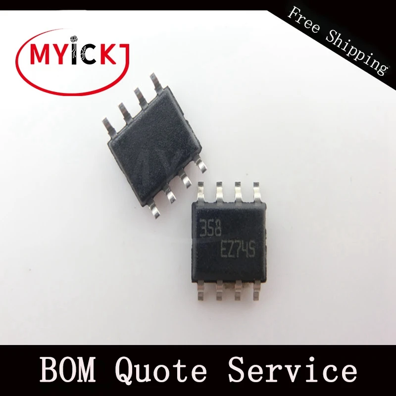 10PCS LM358DT SOP8 SIGNATURE SERIES Operational Amplifiers IC CHIP |