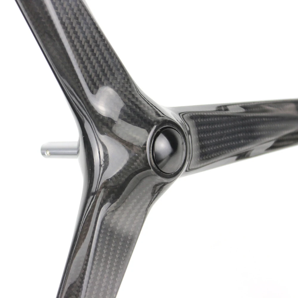 1 шт. 24er углеродное волокно колесо инвалидной коляски 24 дюйма tri спица колеса для