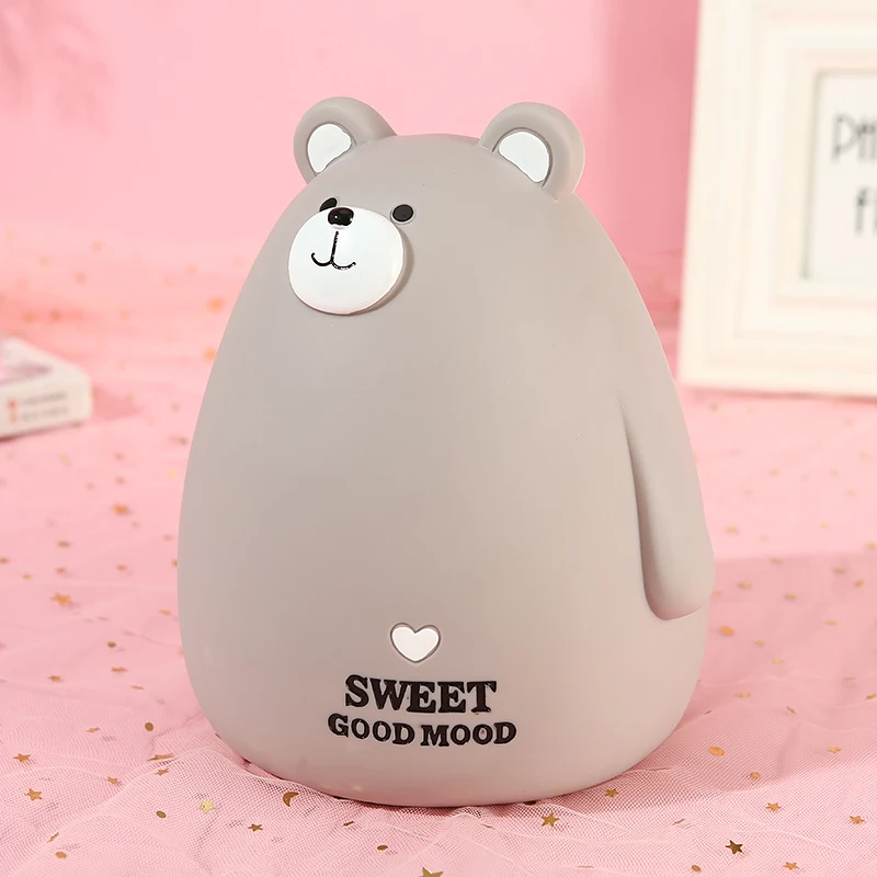 Большая Милая копилка с животными безопасный счетчик забавная Детская медведем