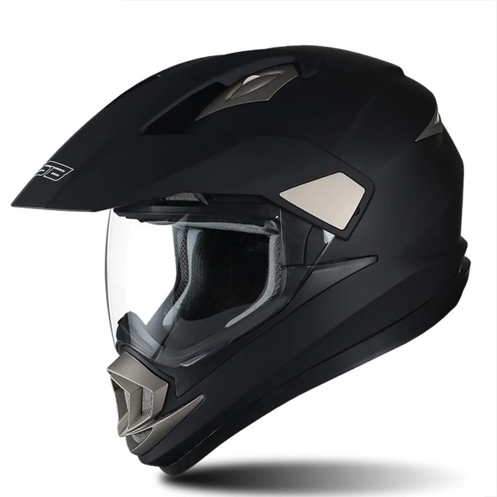 

Мотоциклетный шлем, черный съемный шлем с моющейся подкладкой, Сертификация ECE