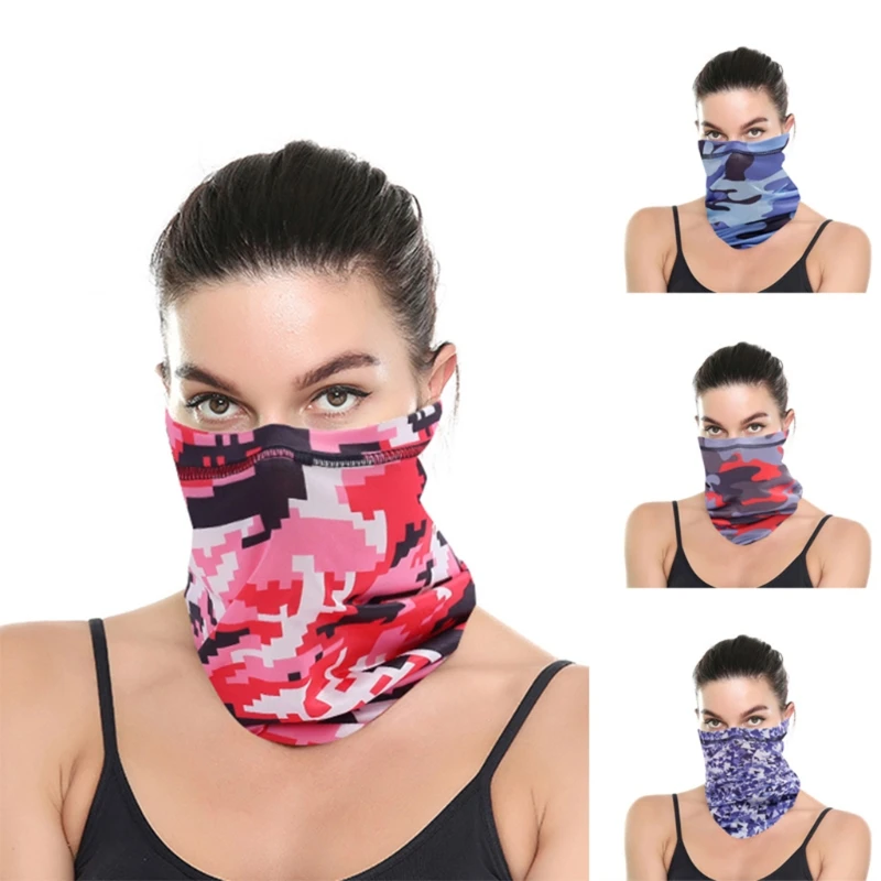 

Unisex Cycling Sport Bandana Triangle Scarf Face Mask Paisley Floral Neck Gaiter D08E