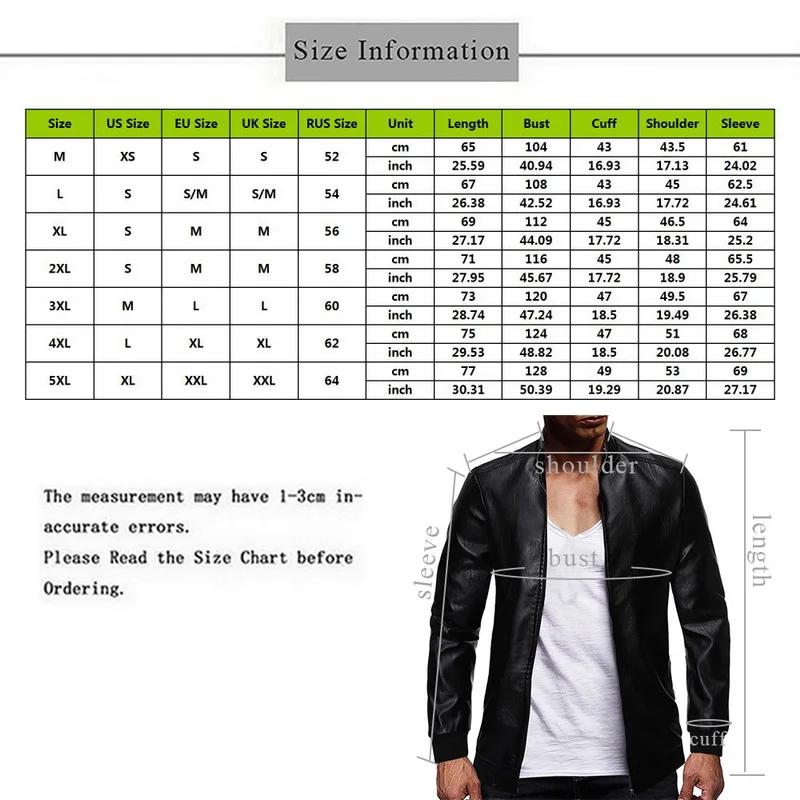 2019 Мужская модная Классическая кожаная куртка на молнии Осенняя мотоциклетная с