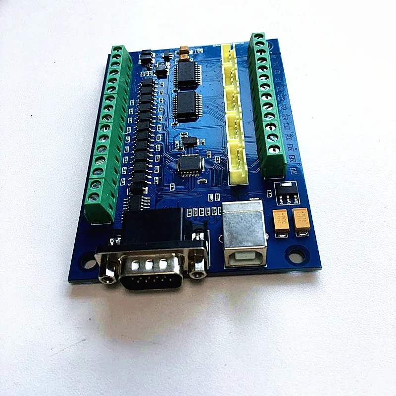 

New 5 Axis USB MACH3 Controller Card + MPG Handwheel For CNC Engraving Machine