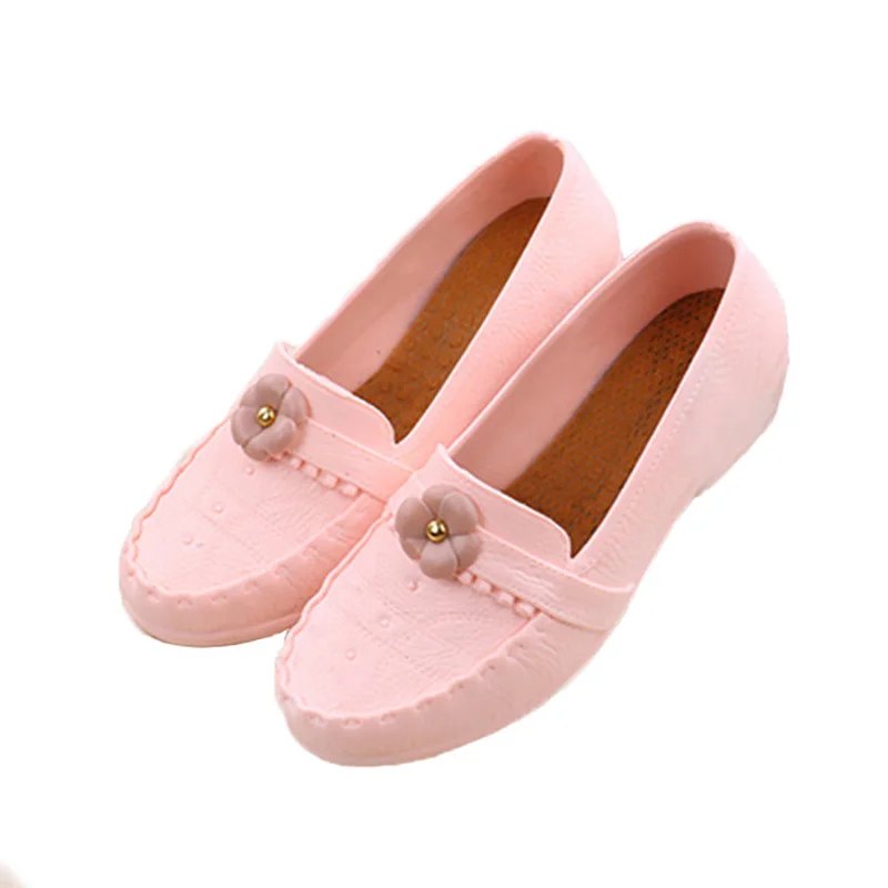 Aleafalling женские ботинки с цветочным принтом короткие резиновые сапоги до